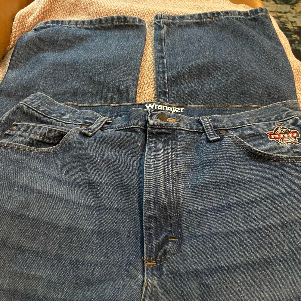Wrangler PBR Men's Blue Jeans Size 34x34